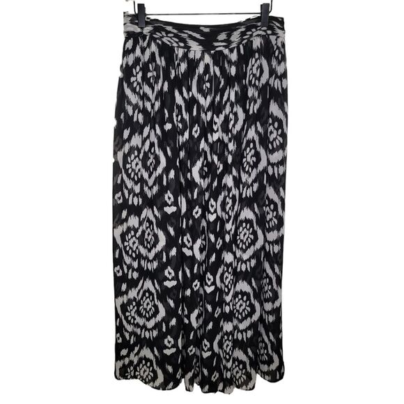 Vince Camuto black & white chiffon maxi skirt size 6 - Picture 2 of 8